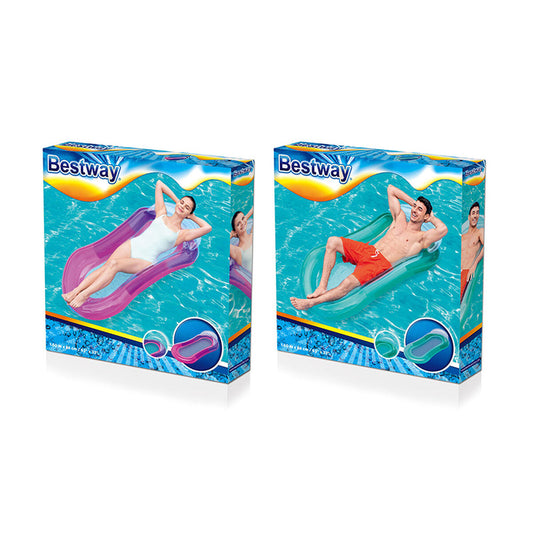 Scaun gonflabil pentru piscină Bestway Aqua 160 x 84 cm Albastru - Jucarii si jocuri, În aer liber și sport
