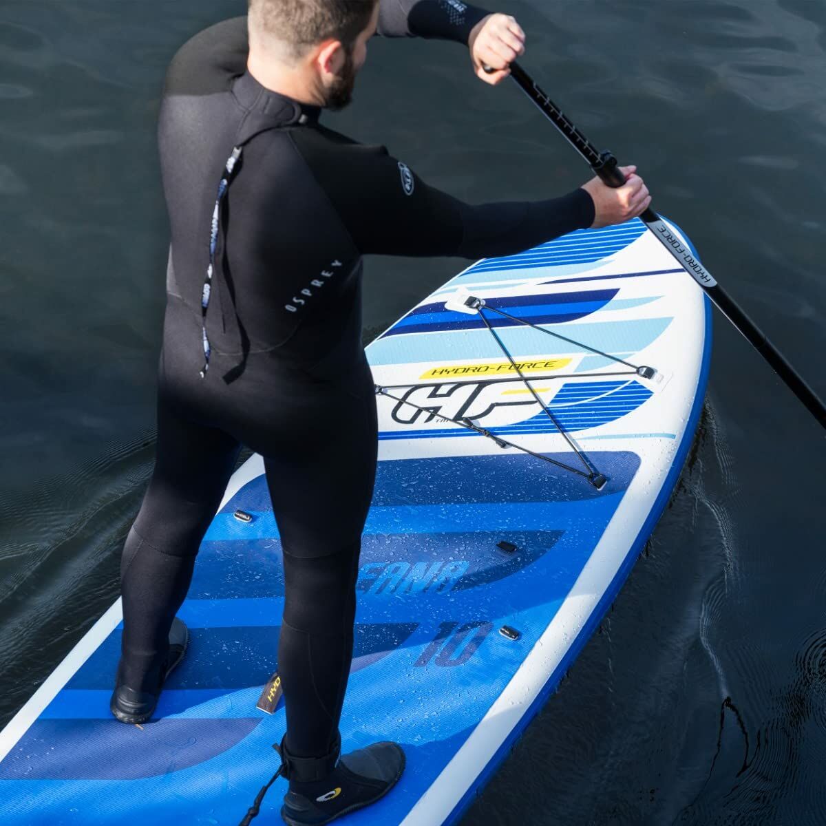 Placă gonflabilă de paddle surf cu accesorii Bestway Hydro-Force Multicolor 305 x 84 x 12 cm - Sport și în aer liber, Sporturi acvatice