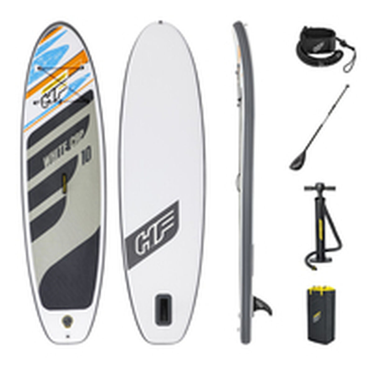 Placă gonflabilă de paddle surf cu accesorii Bestway Hydro-Force Alb 305 x 84 x 12 cm - Sport și în aer liber, Sporturi acvatice