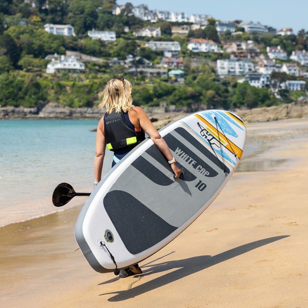 Placă gonflabilă de paddle surf cu accesorii Bestway Hydro-Force Alb 305 x 84 x 12 cm - Sport și în aer liber, Sporturi acvatice