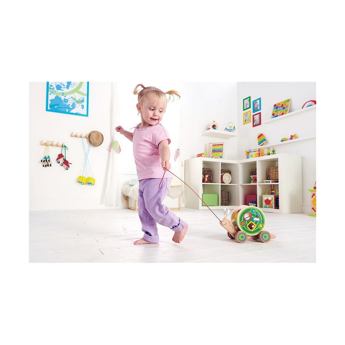 Jucărie interactivă Hape Nestable Snail 30 x 18,6 x 11 cm - Bebelus, Jucăriile copilăriei timpurii
