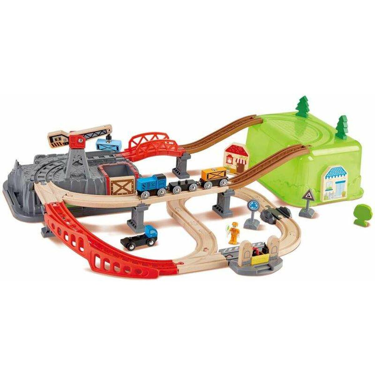 Set de Jucării cu Vehicule Hape (50 Unități) - Jucarii si jocuri, Vehicule