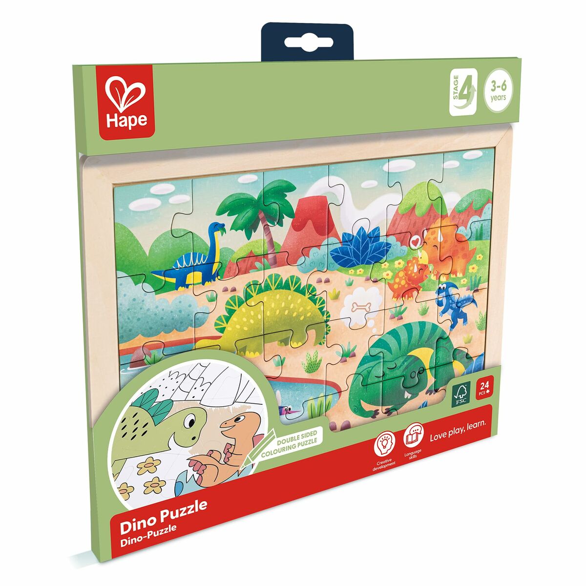 Puzzle Hape Dinozauri - Jucarii si jocuri, Puzzle-uri și puzzle-uri