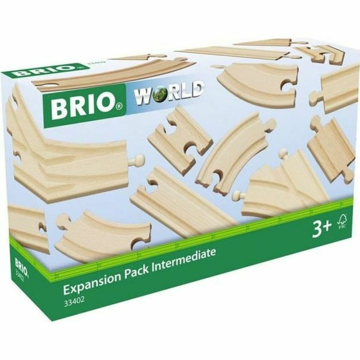 Cale ferată Brio Intermediate Evolution Set Lemn 16 Piese - Jucarii si jocuri, Vehicule