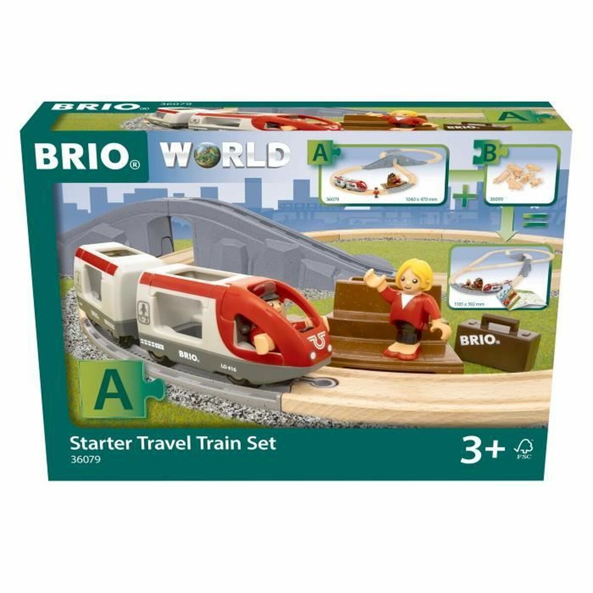 Playset Brio StarterTravel train set - Jucarii si jocuri, Vehicule
