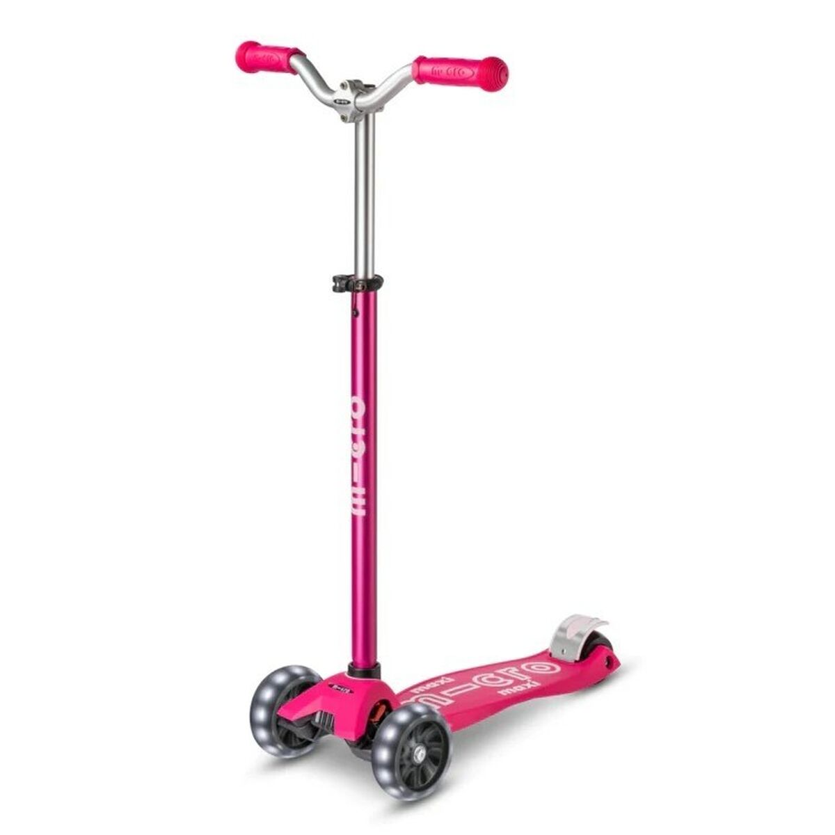 Trotinetă Scuter Micro Micro Pro LED Roșu închis - Sport și în aer liber, Mobilitate urbană