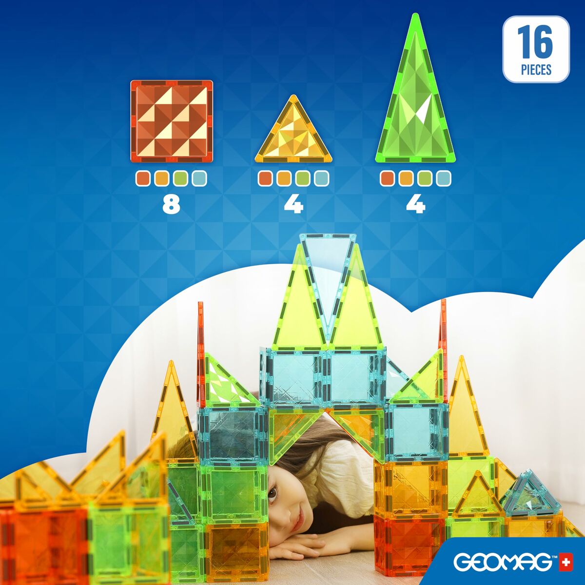 Joc Educativ Geomag 16 Piese - Jucarii si jocuri
