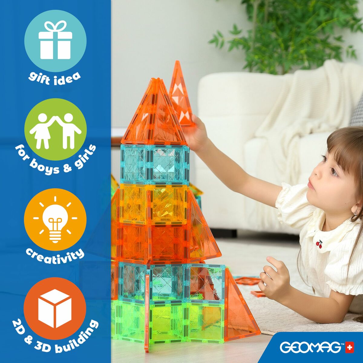 Joc Educativ Geomag 16 Piese - Jucarii si jocuri