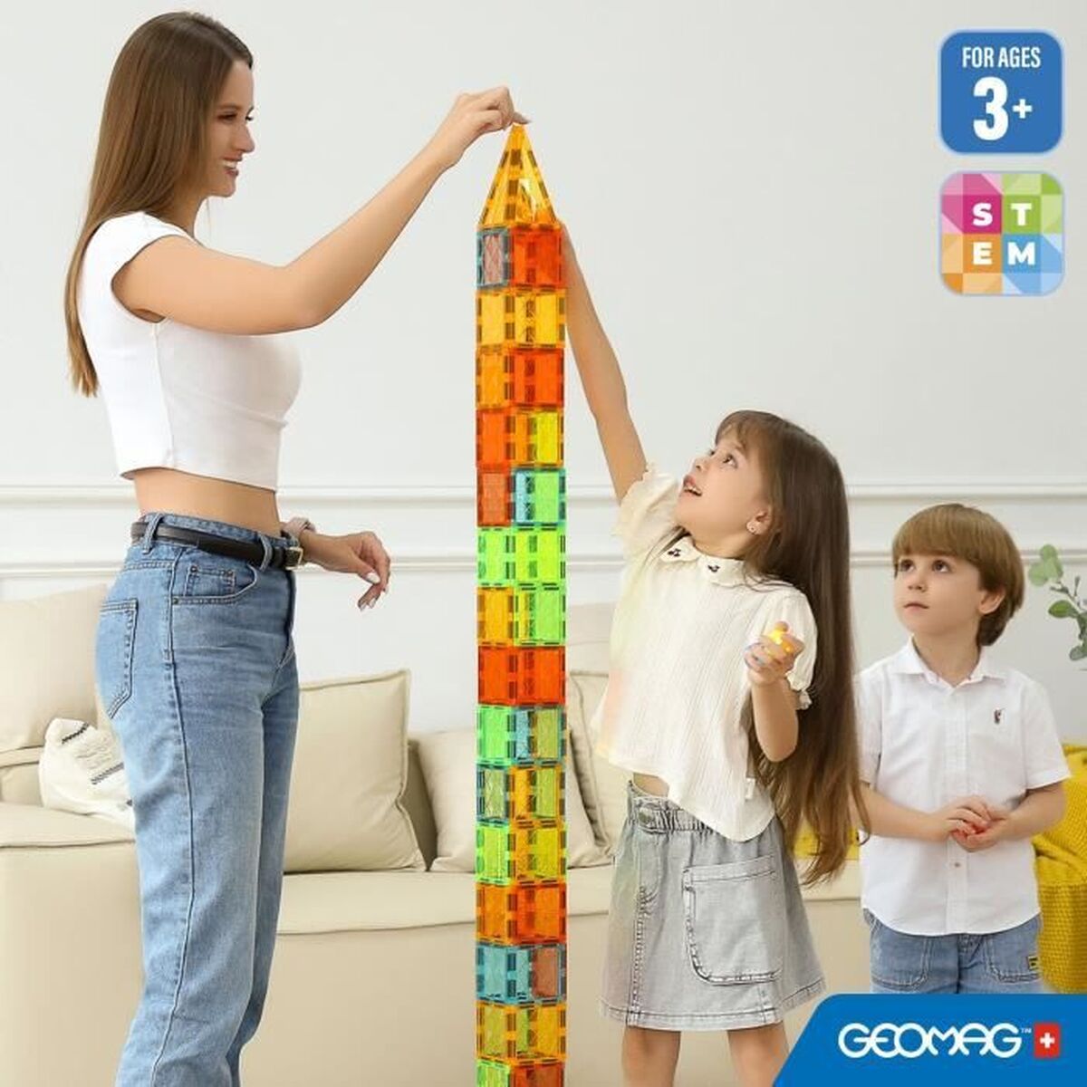 Joc Educativ Geomag Magnetic Tiles - Jucarii si jocuri