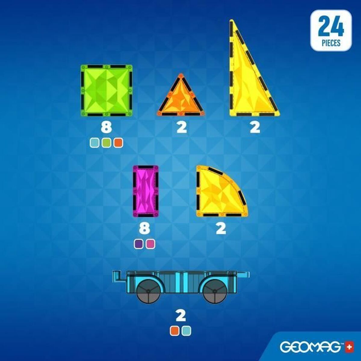 Set de Construcție Geomag 24 Piese - Jucarii si jocuri
