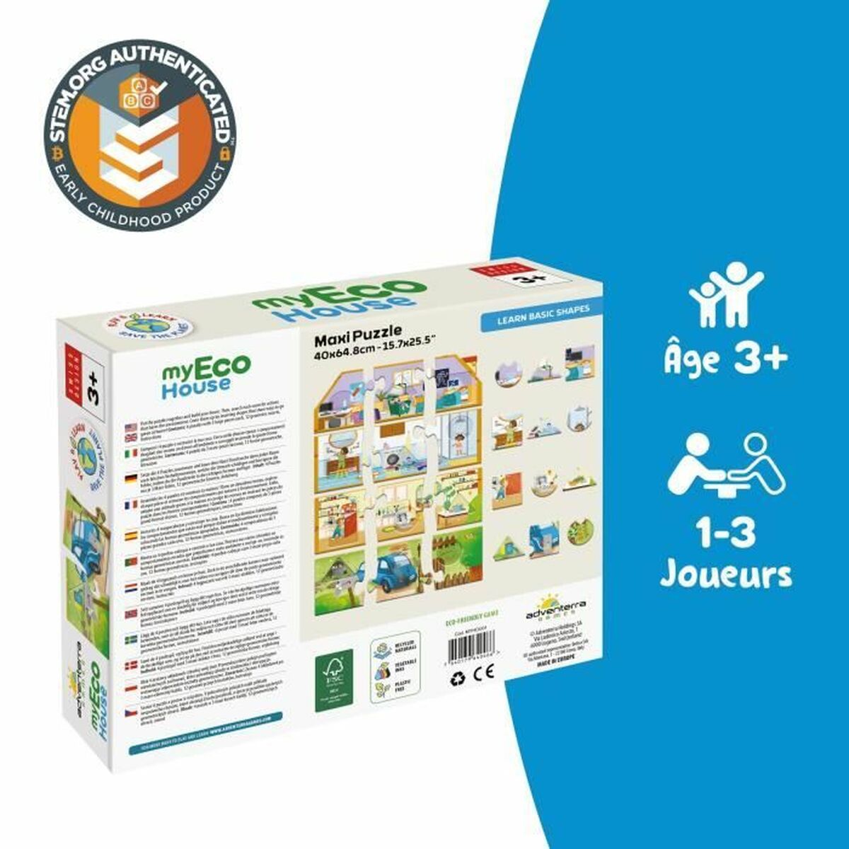 Puzzle Adventerra Montessori - Jucarii si jocuri, Puzzle-uri și puzzle-uri