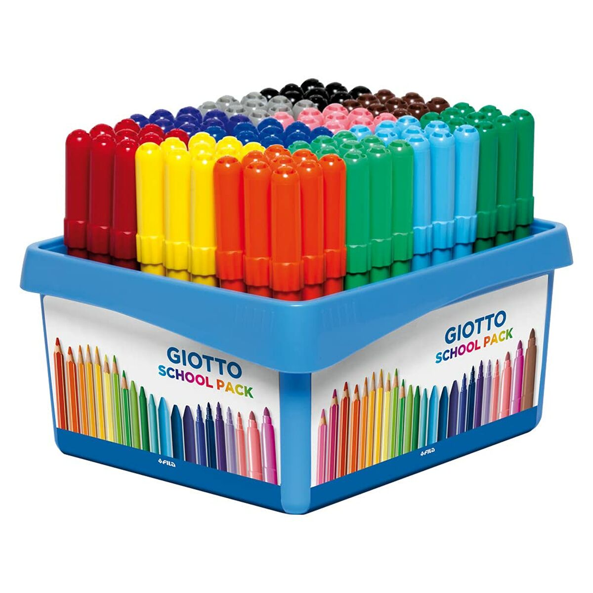 Set de Carioci Giotto Turbo Maxi School Multicolor (4 Unități) - Birou și papetărie, Pixuri, creioane și articole de scris