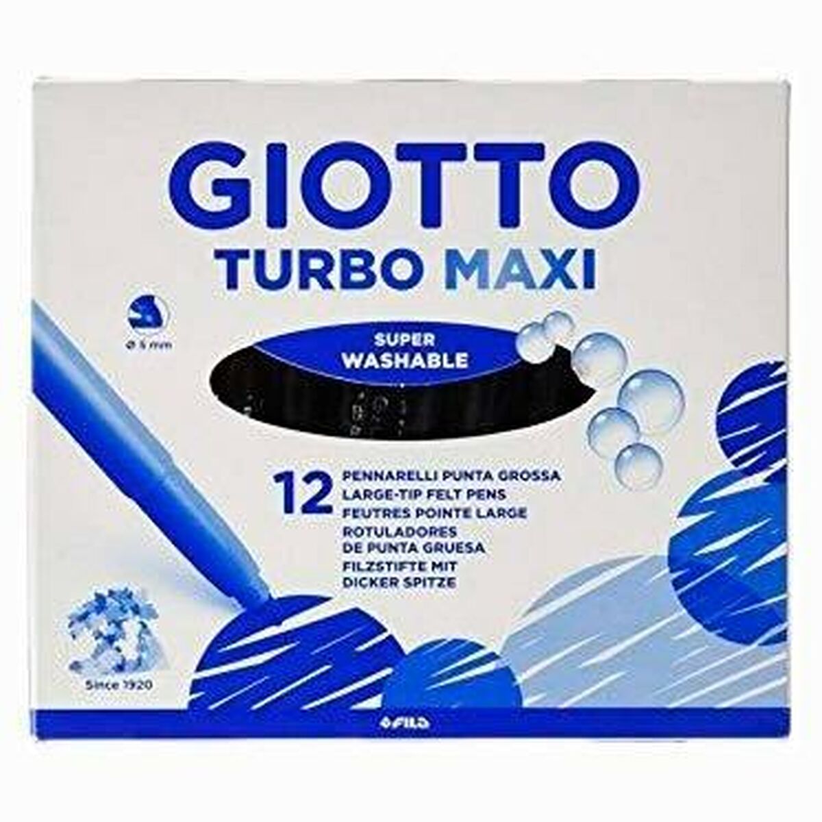 Set de Carioci Giotto Turbo Maxi Galben (5 Unități) - Birou și papetărie, Pixuri, creioane și articole de scris