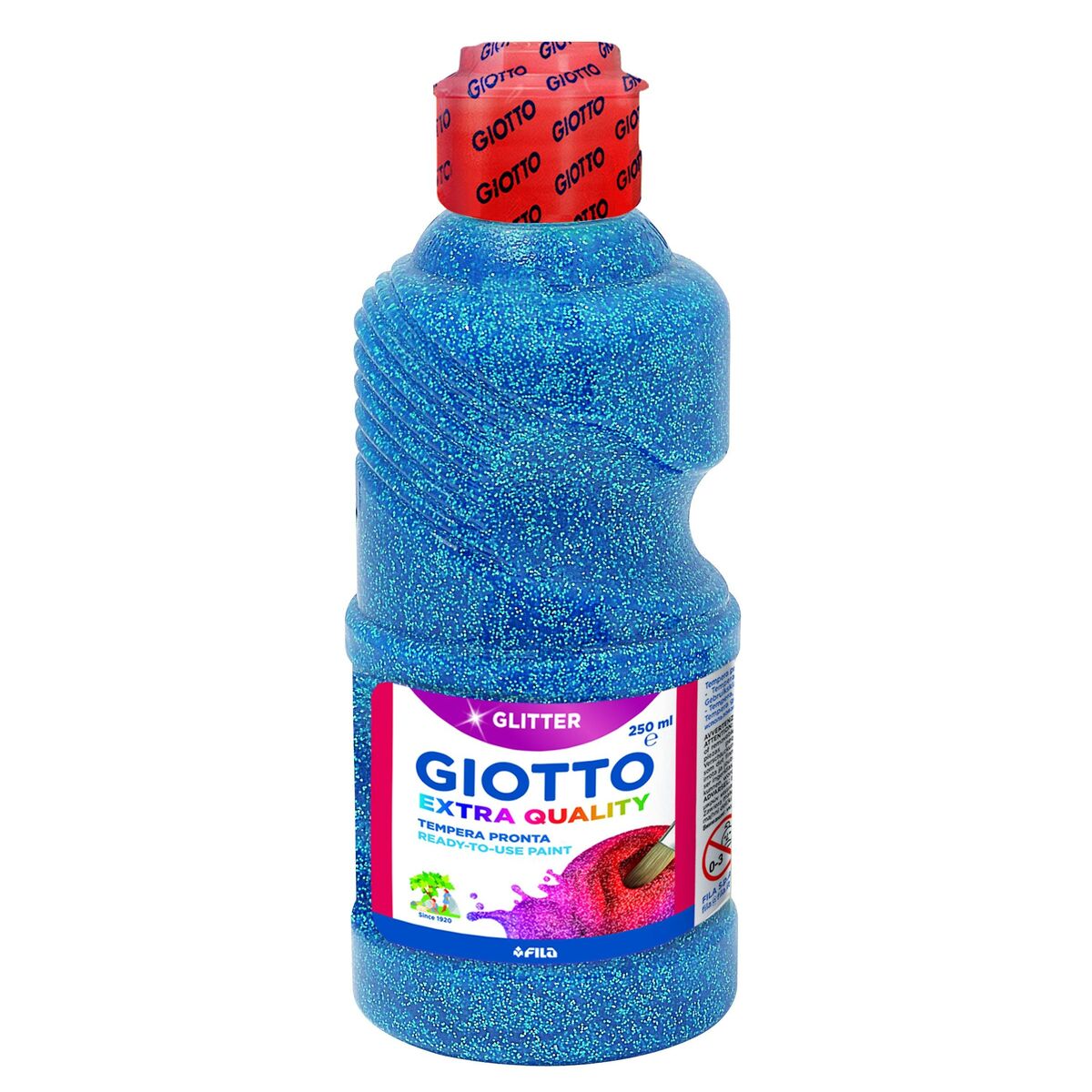 Tempera Giotto Glitter Albastru 250 ml (8 Unități) - Birou și papetărie, Arte și Meserii