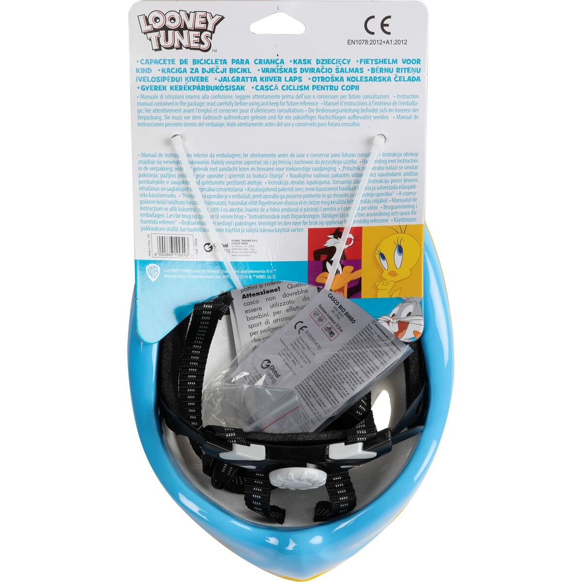 Cască de Ciclism pentru Copii Looney Tunes CZ10954 M Galben - Sport și în aer liber, Ciclism