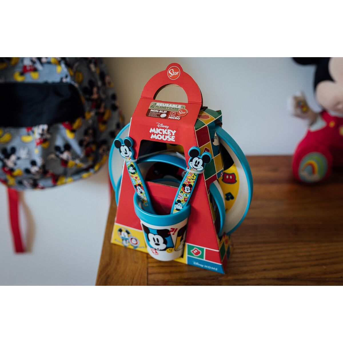 Set de Menaj pentru Copii Mickey Mouse CZ11306 Plastic (5 Piese) - Acasă și bucătărie, Tacâmuri, veselă și sticlărie