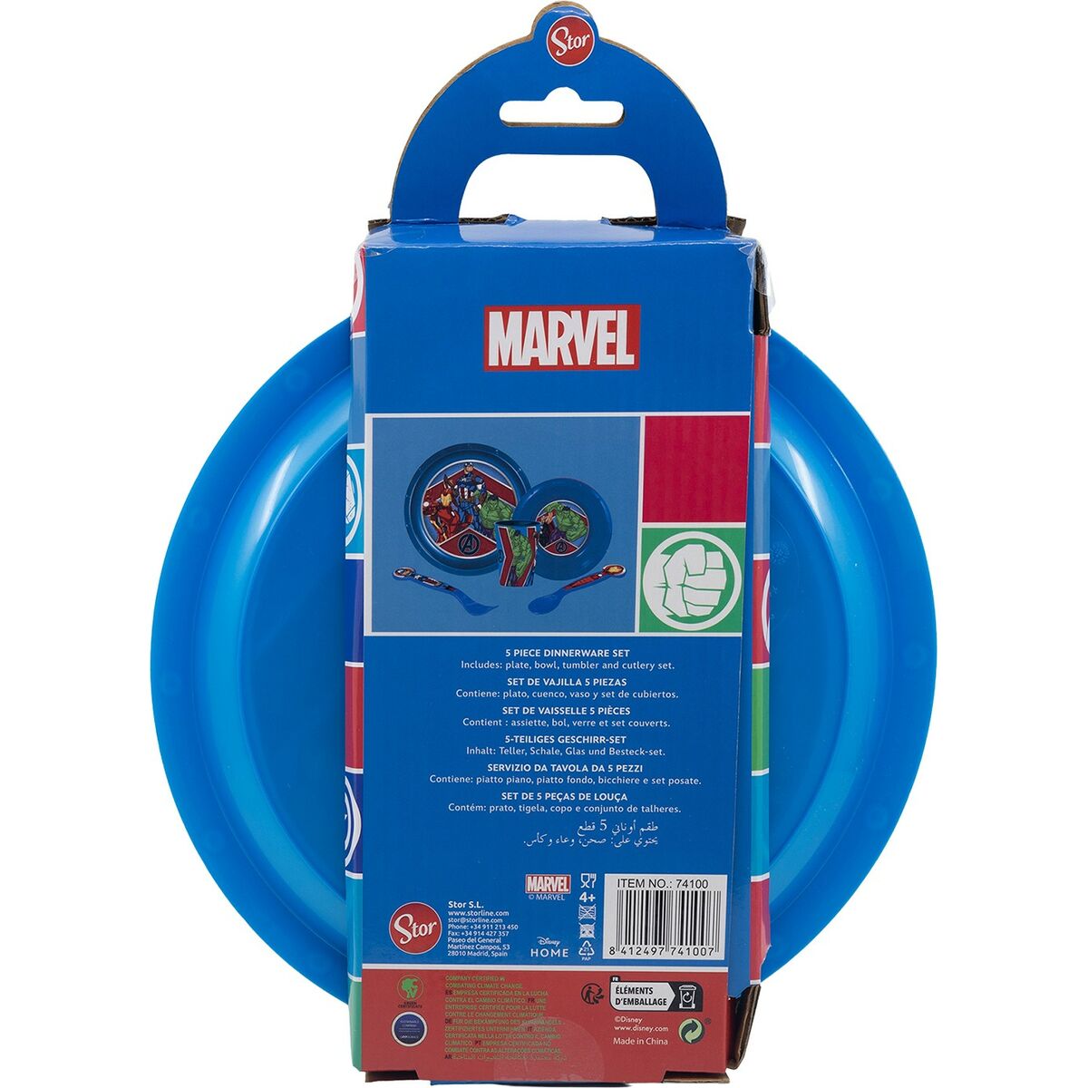 Set de Menaj pentru Copii The Avengers CZ11309 Plastic (5 Piese) - Acasă și bucătărie, Tacâmuri, veselă și sticlărie