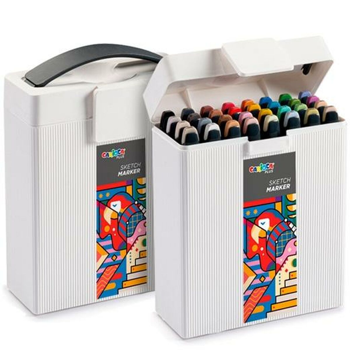 Set de Carioci Carioca PLUS SKETCH MARKER Multicolor 32 Piese (8 Unități) - Birou și papetărie, Pixuri, creioane și articole de scris