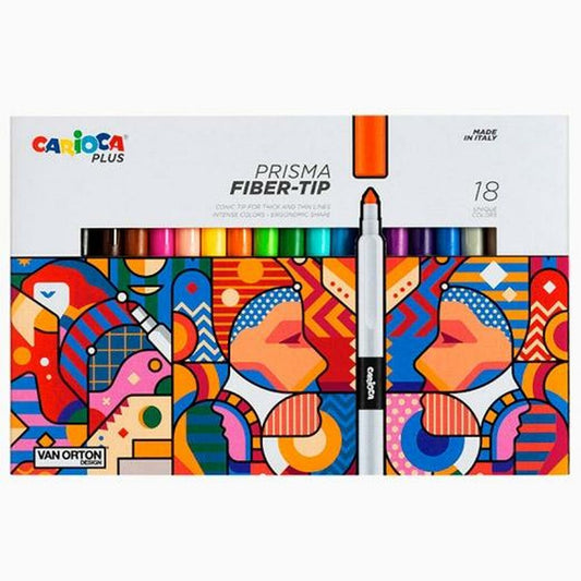 Set de Carioci Carioca Prisma Multicolor 18 Piese (6 Unități) - Birou și papetărie, Pixuri, creioane și articole de scris