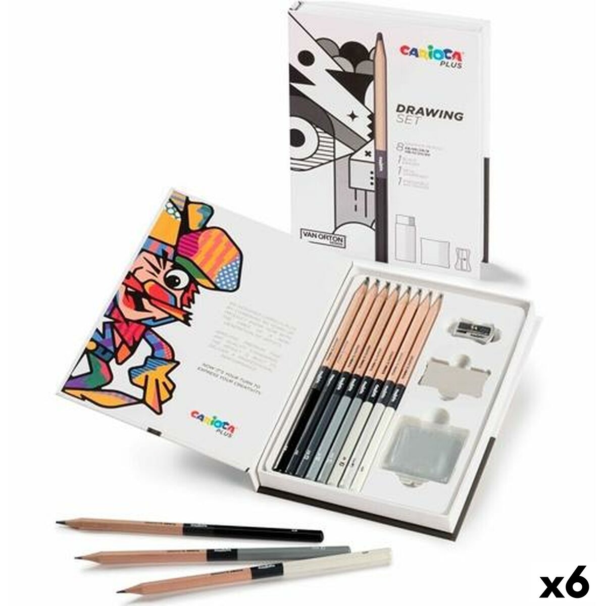 Set pentru desen Carioca PLUS DRAWING (6 Unități) - Birou și papetărie, Arte și Meserii