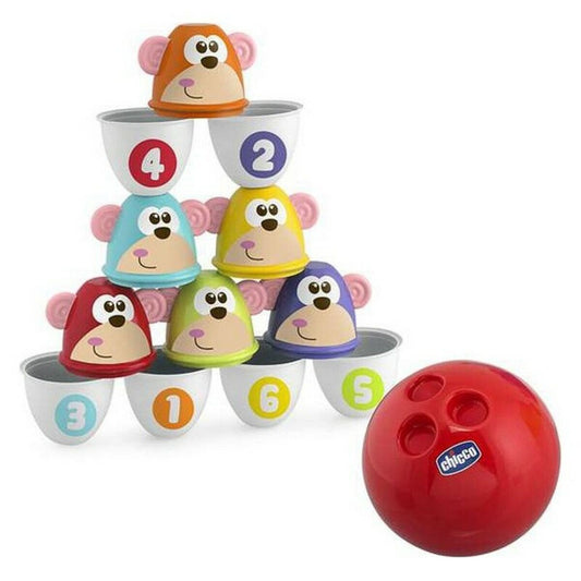 Joc de Popice Monkey Strike Chicco (7 pcs) - Bebelus, Jucăriile copilăriei timpurii