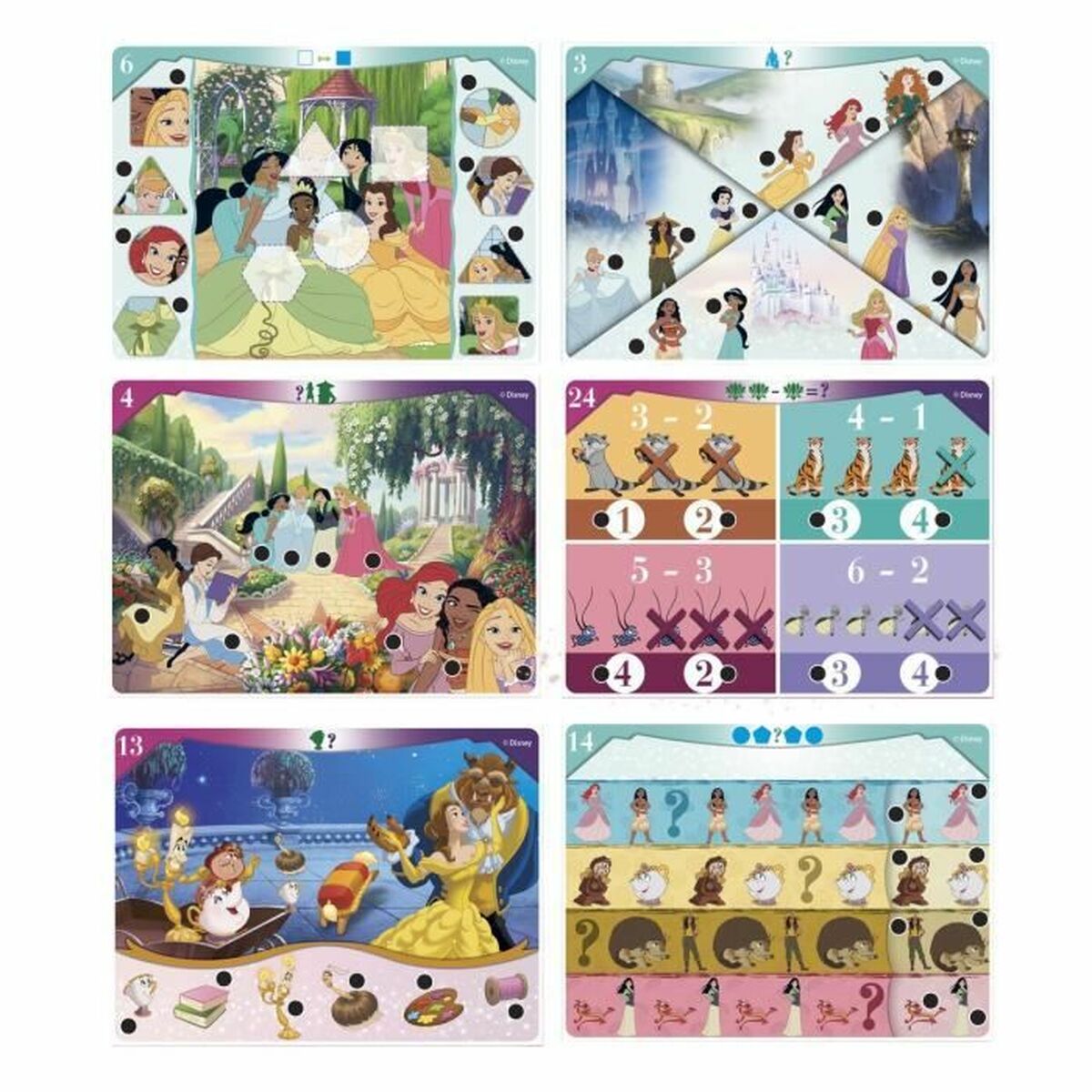 Puzzle Clementoni Quizy - Princesa - Jucarii si jocuri, Puzzle-uri și puzzle-uri