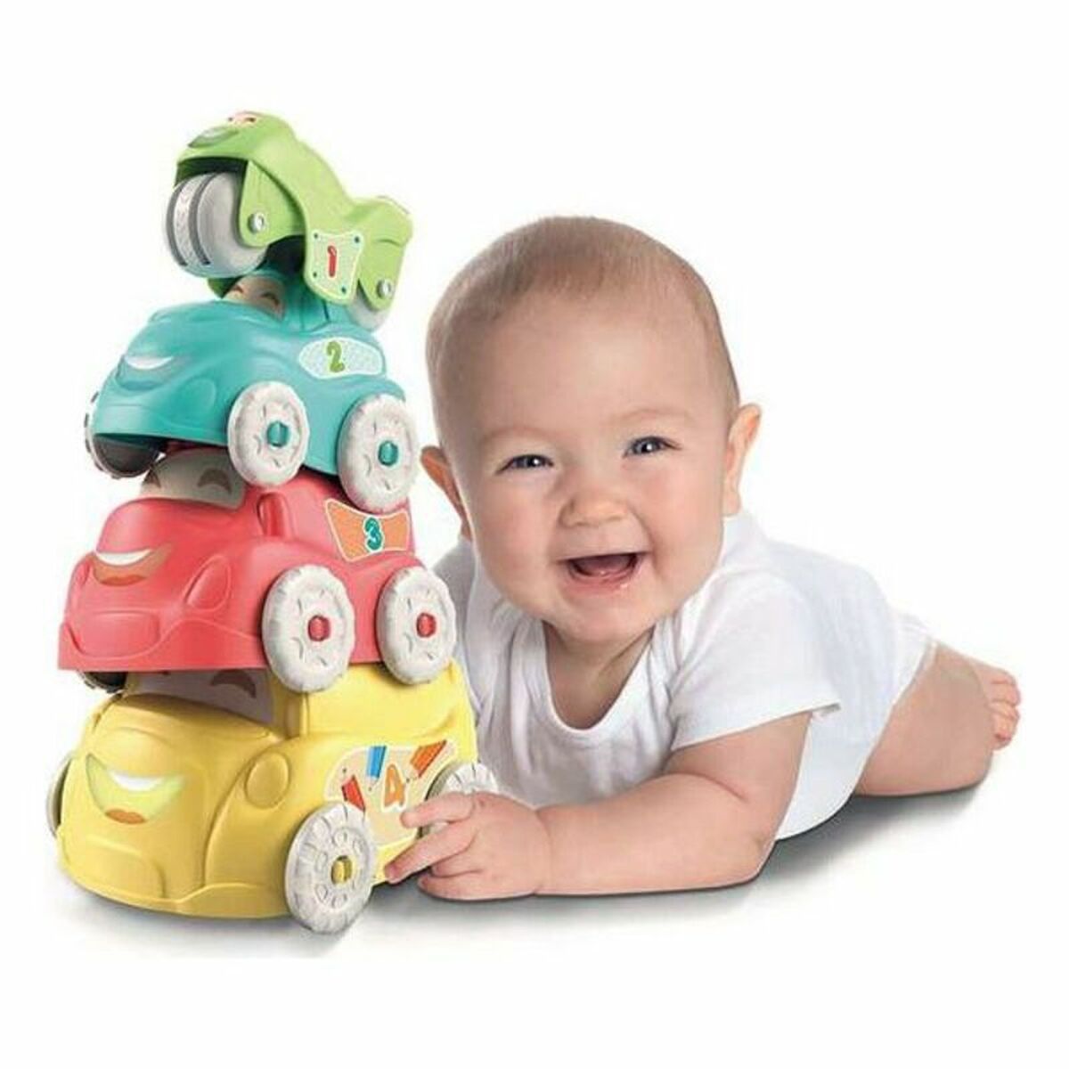 Set de Jucării cu Vehicule Clementoni (4 pcs) - Bebelus, Activitate și divertisment