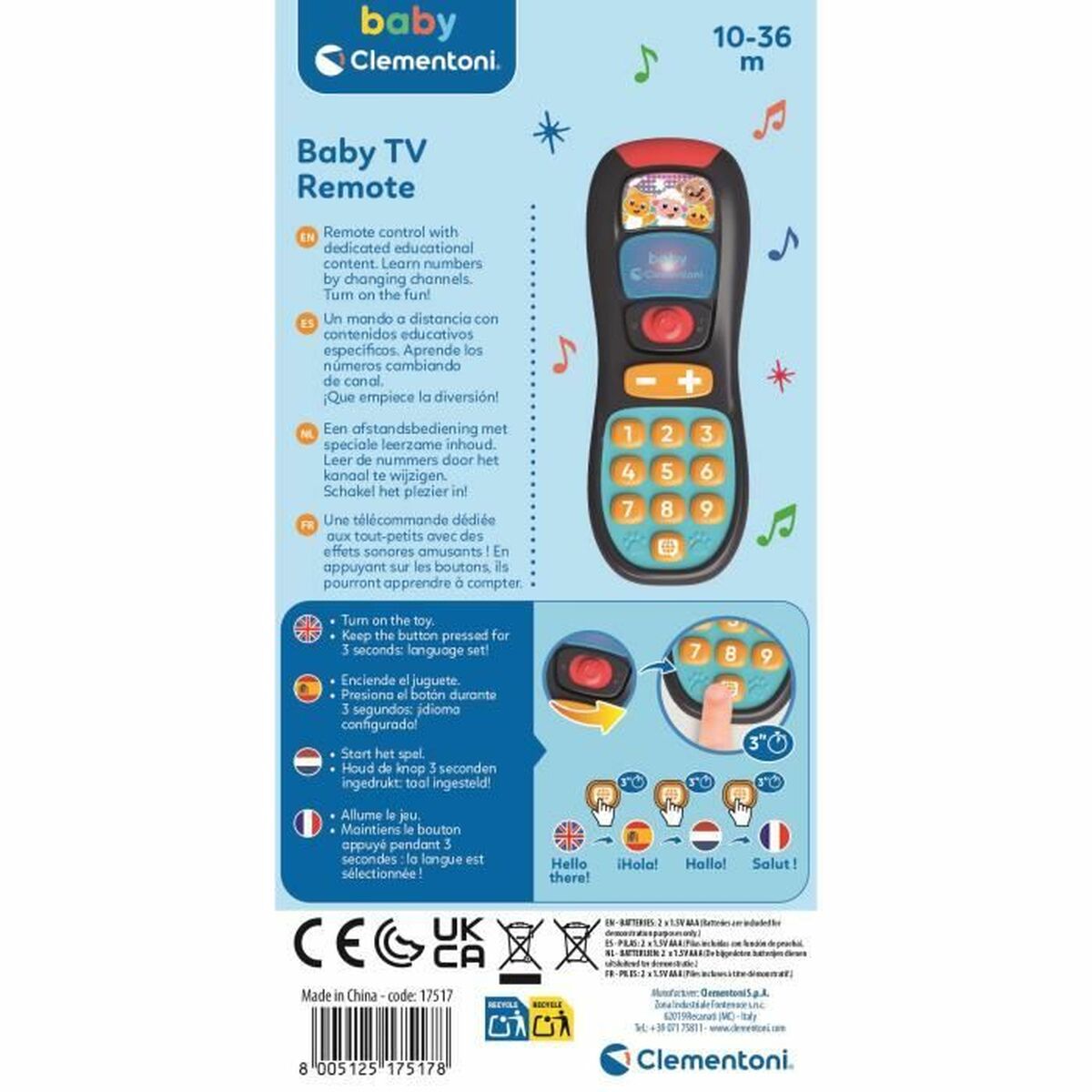 Jucărie interactivă pentru bebeluși Clementoni - Bebelus, Jucăriile copilăriei timpurii