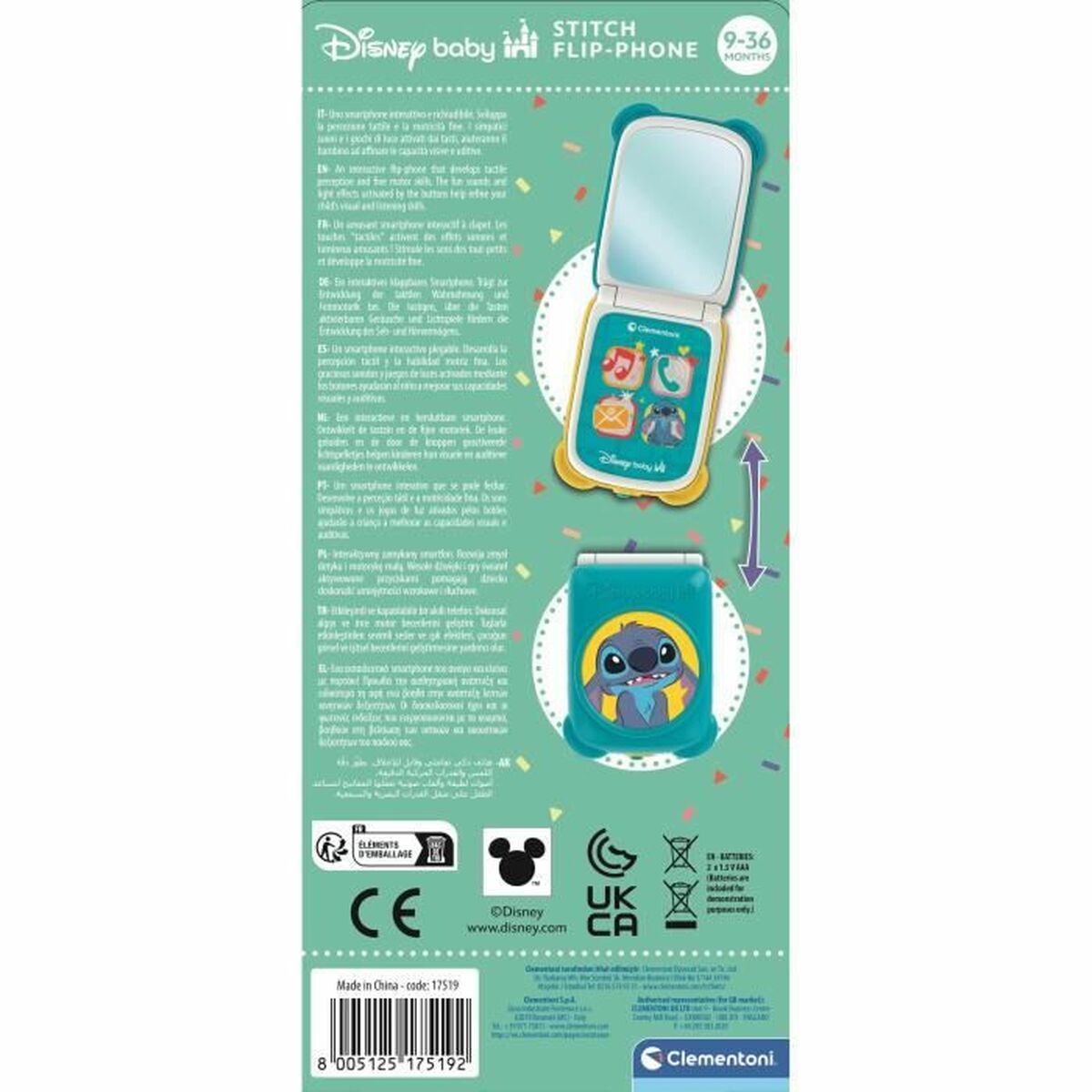 Jucărie interactivă pentru bebeluși Clementoni Stitch - Bebelus, Jucăriile copilăriei timpurii