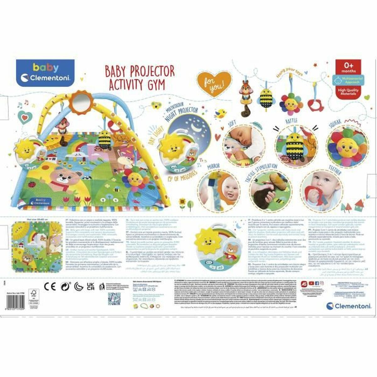 Saltea de joacă Clementoni Plastic - Bebelus, Activitate și divertisment