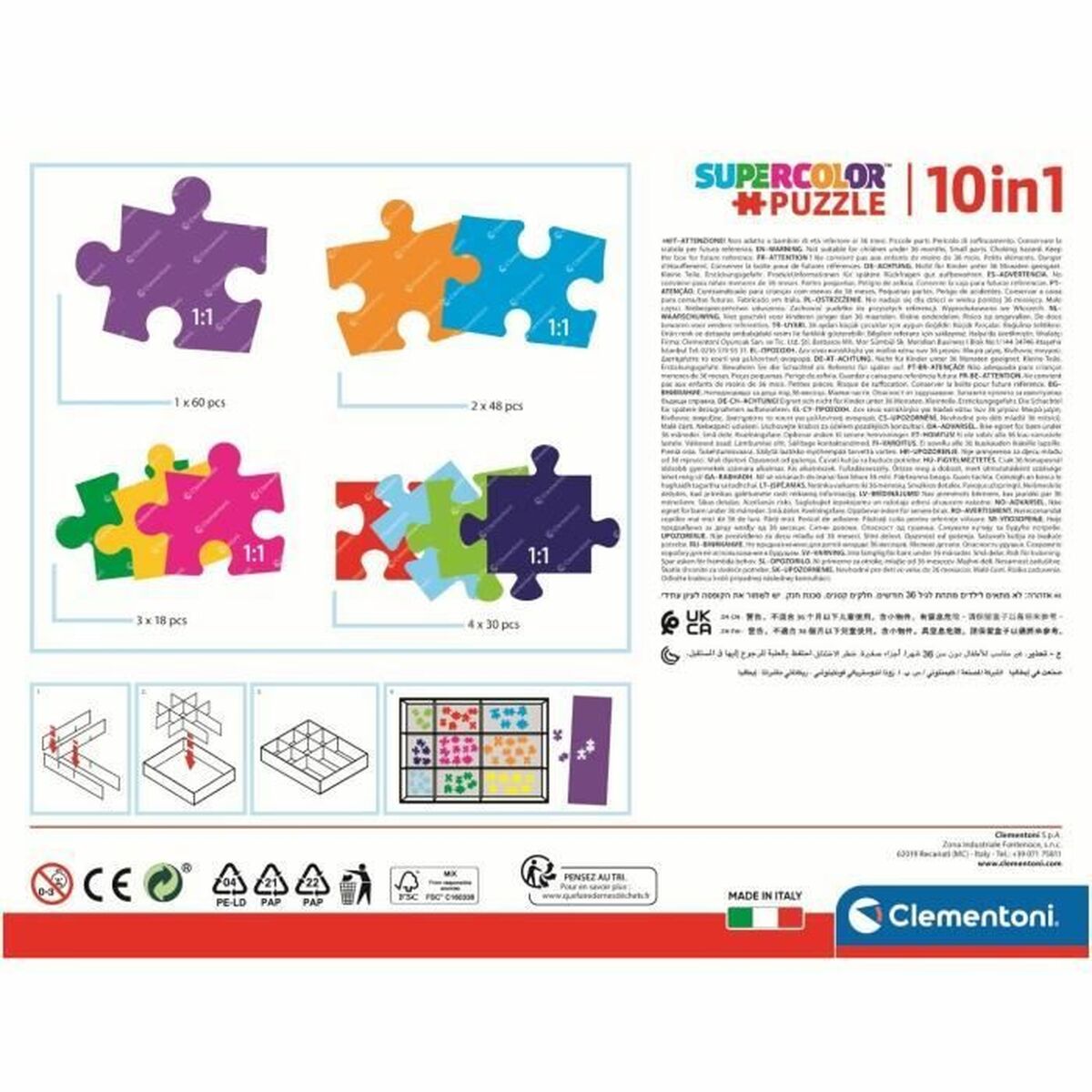 Set de 10 Puzzle-uri The Paw Patrol Clementoni Supercolor 330 Piese - Jucarii si jocuri, Puzzle-uri și puzzle-uri