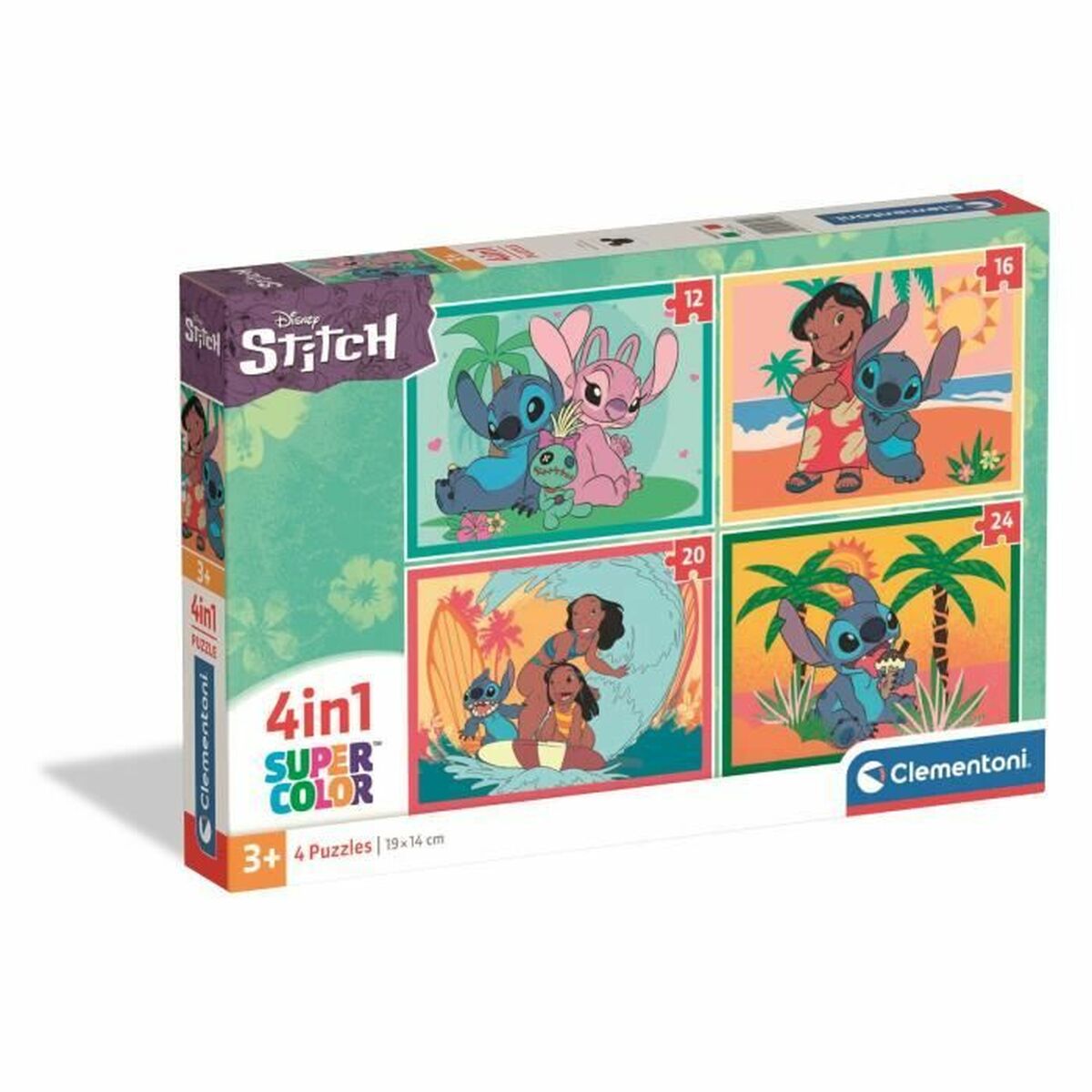 Puzzle Clementoni Stitch (4 Unități) - Jucarii si jocuri, Puzzle-uri și puzzle-uri
