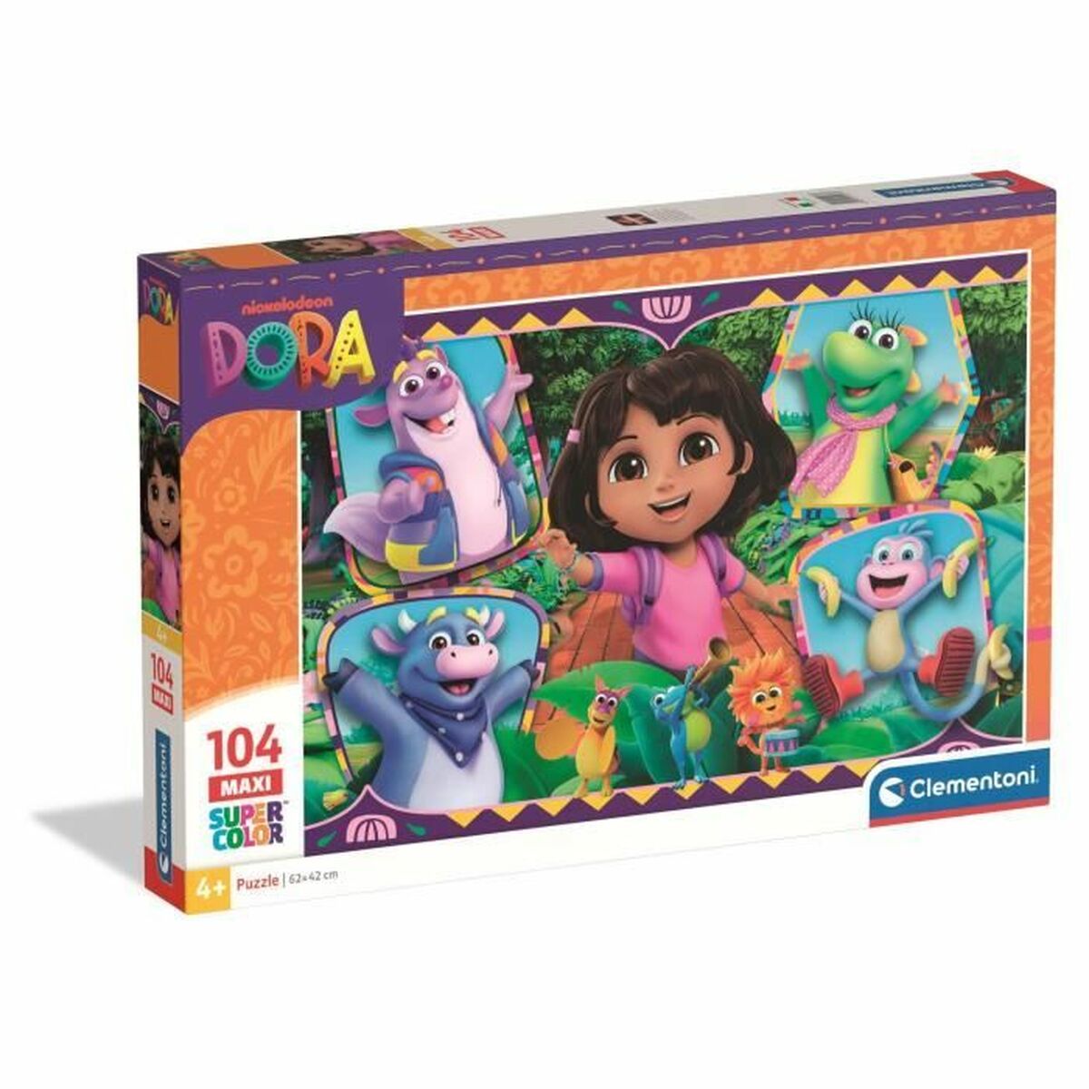 Puzzle Clementoni Dora 62 x 42 cm 104 Piese - Jucarii si jocuri, Puzzle-uri și puzzle-uri