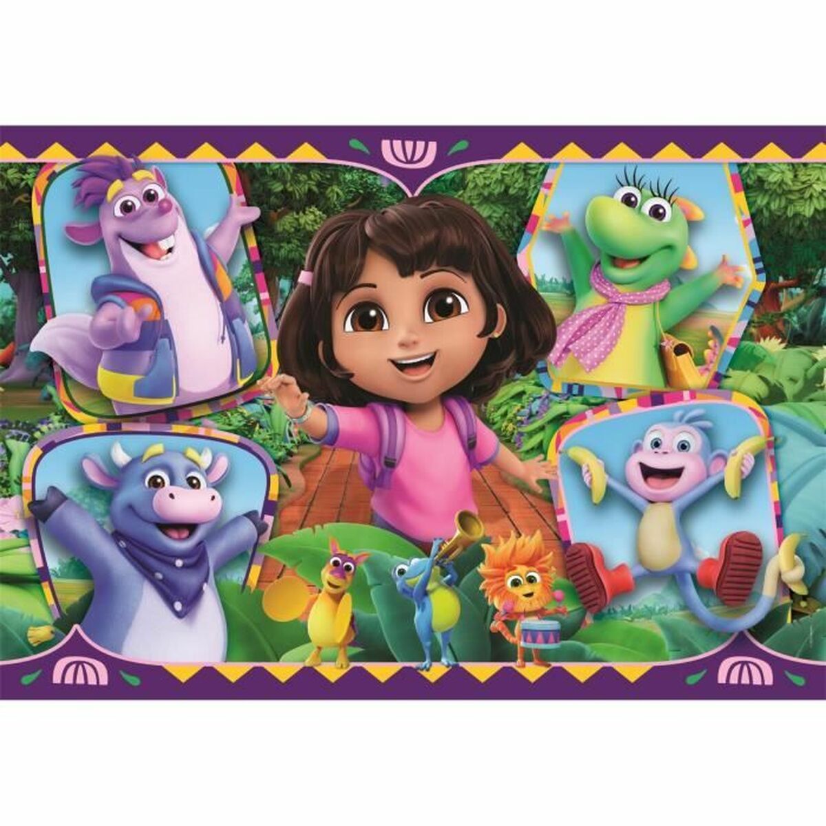 Puzzle Clementoni Dora 62 x 42 cm 104 Piese - Jucarii si jocuri, Puzzle-uri și puzzle-uri