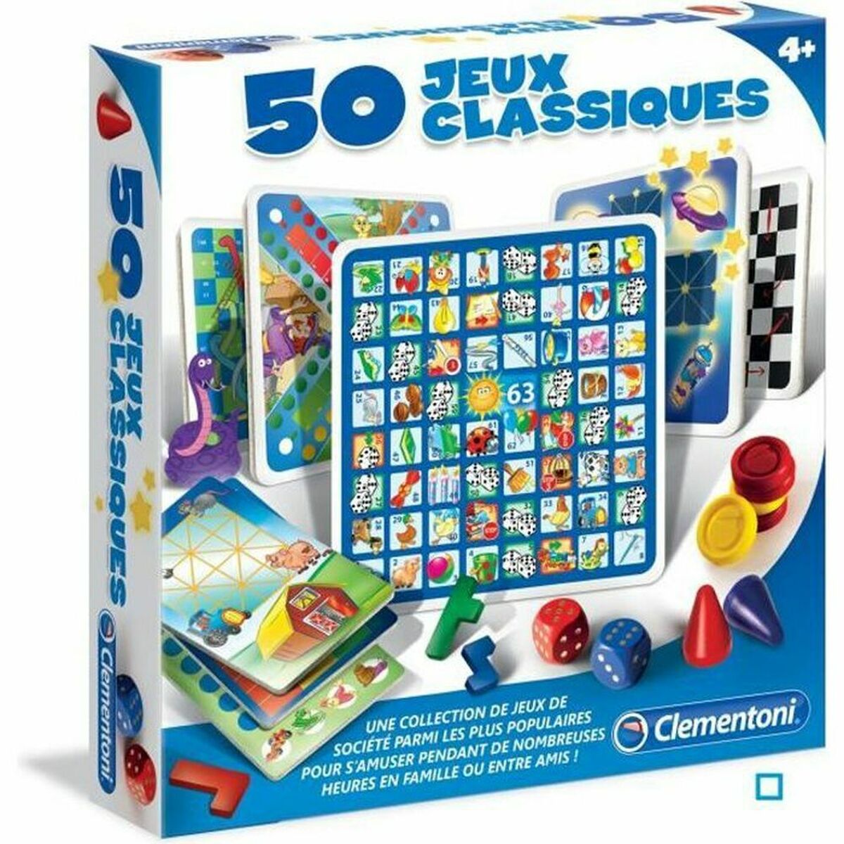 Joc de Masă Clementoni 50 classic games - Jucarii si jocuri, Jocuri și accesorii