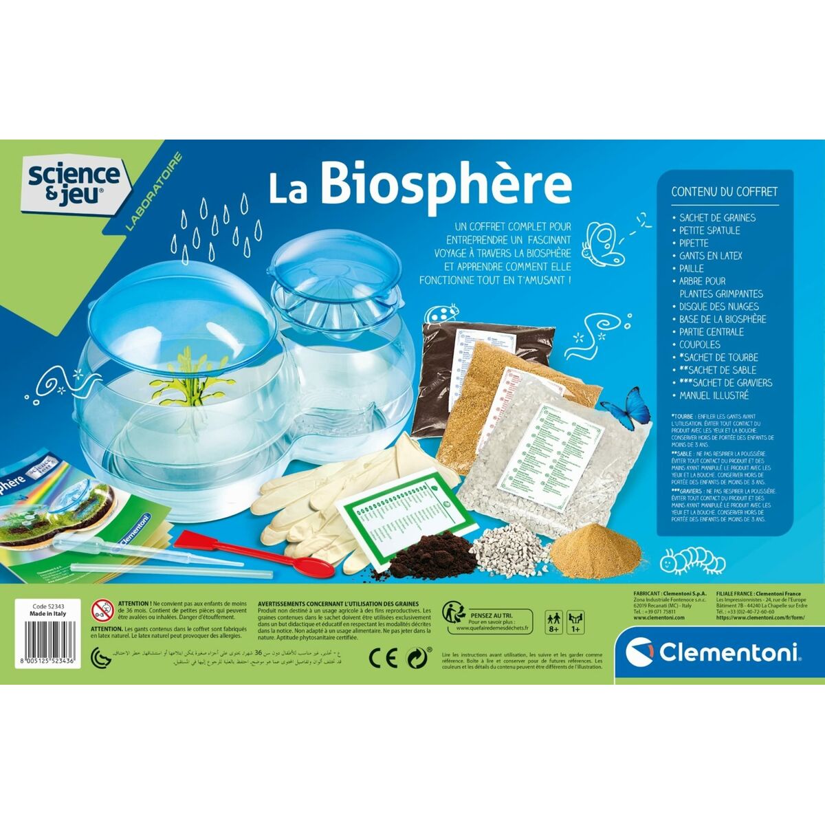 Joc de știință Clementoni The Biosphere - Jucarii si jocuri, Învățare și educație