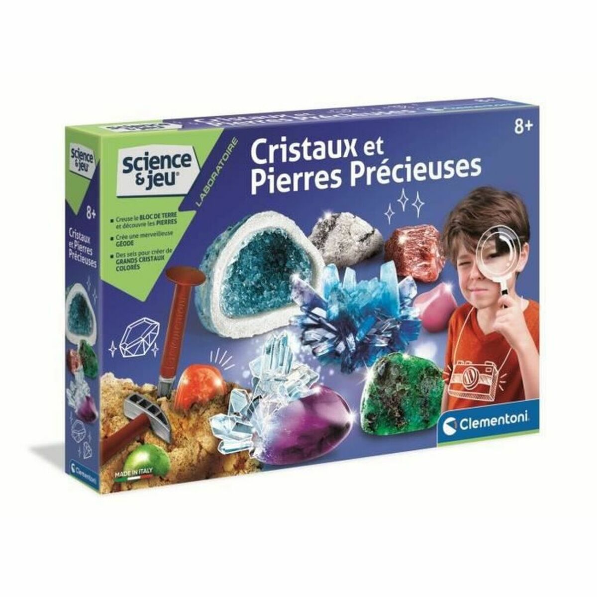 Joc de știință Clementoni Crystals and Gemstones - Jucarii si jocuri, Învățare și educație