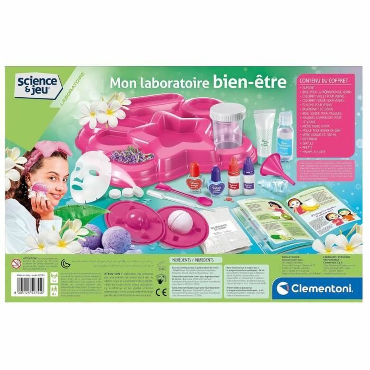 Joc de știință Clementoni My well-being laboratory (FR) - Jucarii si jocuri, Învățare și educație
