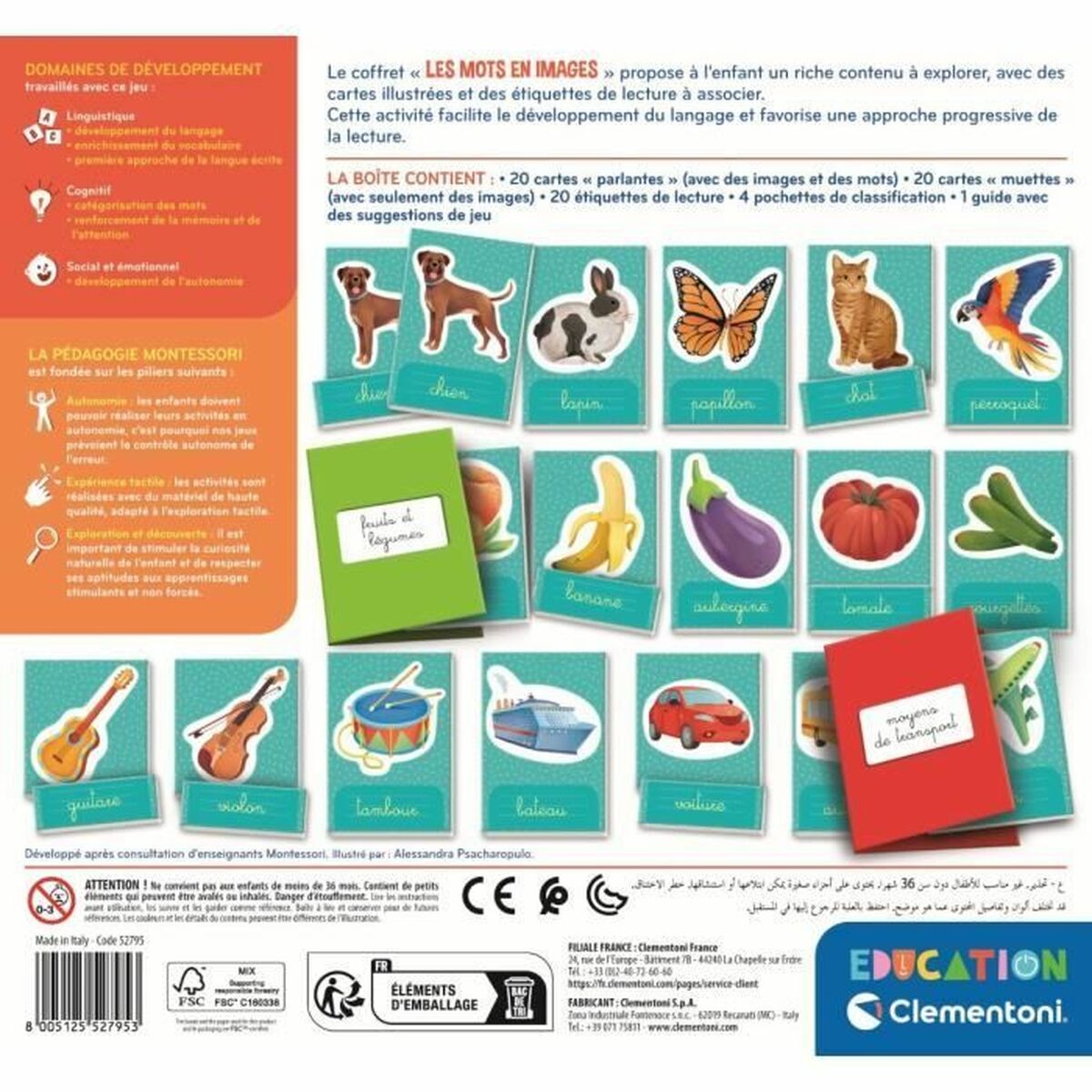 Joc Educativ Clementoni Les mots en images (FR) - Jucarii si jocuri, Jocuri și accesorii