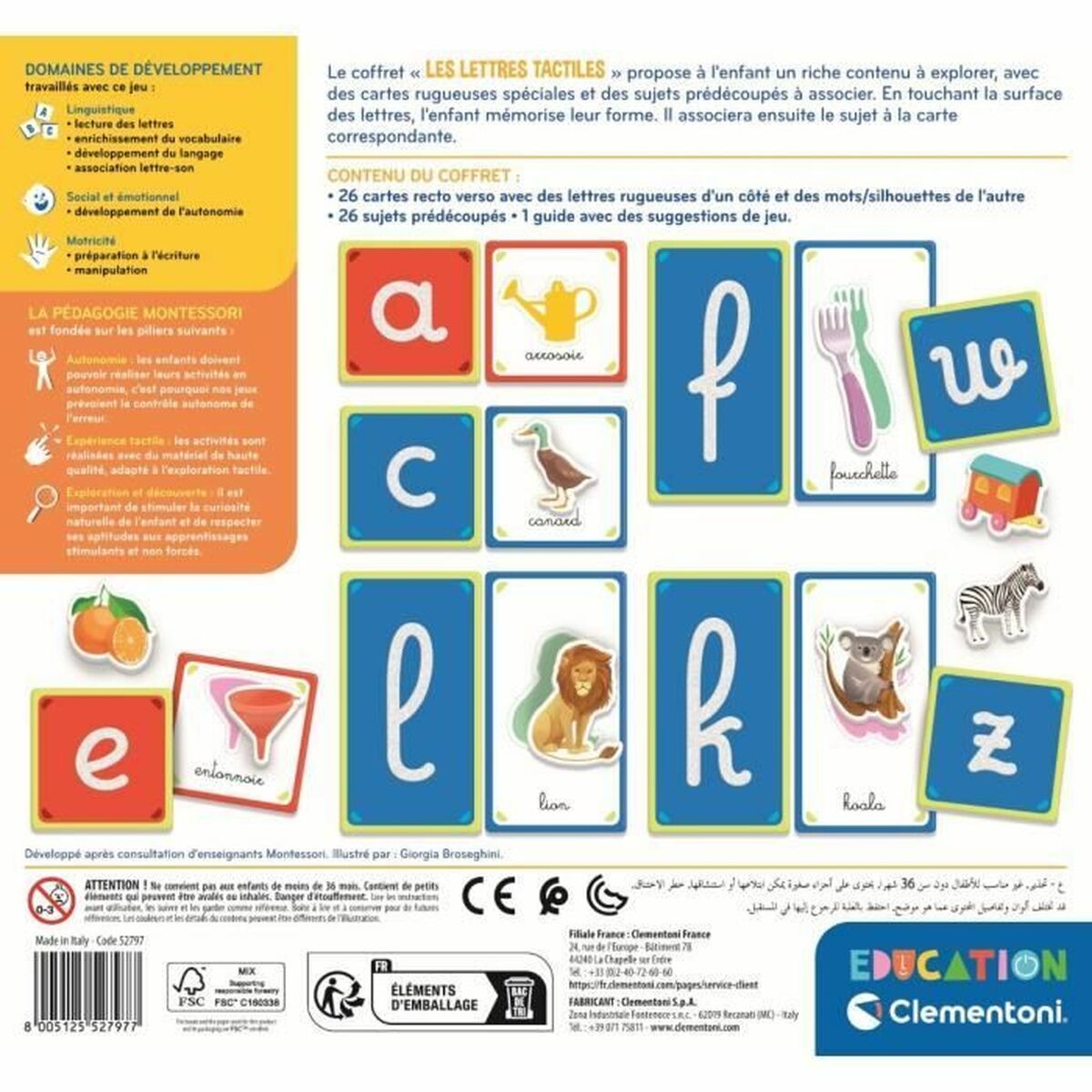 Joc Educativ Clementoni Les lettres tactiles (FR) - Jucarii si jocuri, Jocuri și accesorii