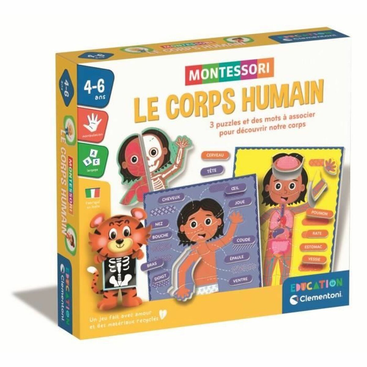 Joc Educativ Clementoni Le Corps Humain (FR) - Jucarii si jocuri, Jocuri și accesorii