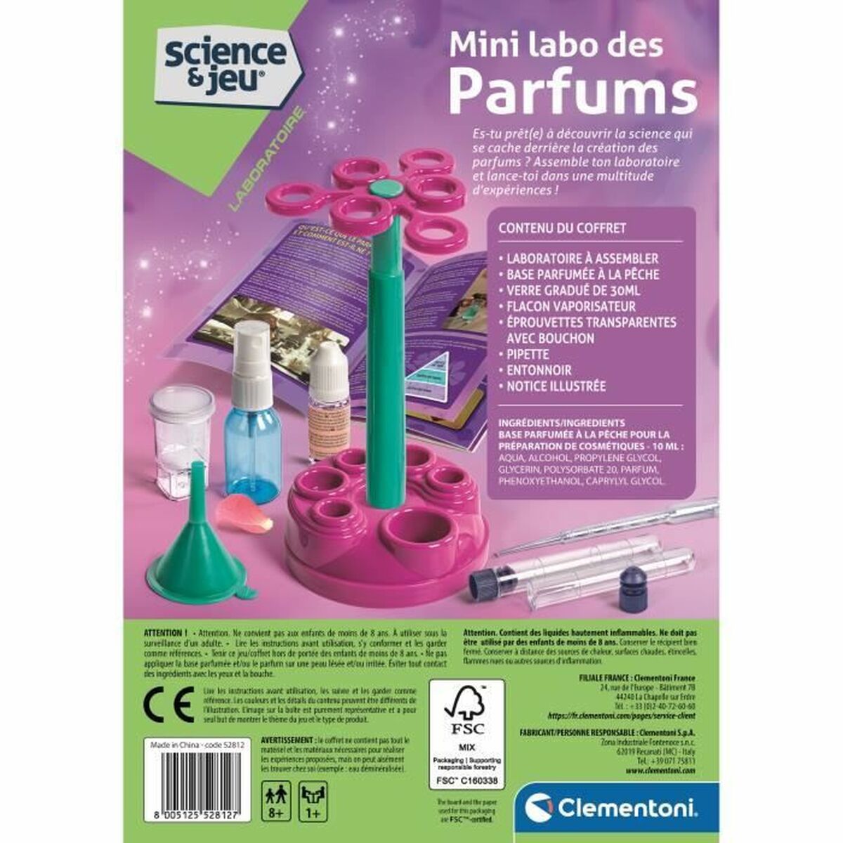 Joc Laborator Științific Clementoni Mini labo des parfums - Jucarii si jocuri, Învățare și educație