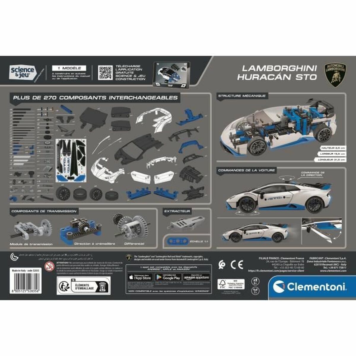 Mașină Radio Control Clementoni Lamborghini Huracan STO - Jucarii si jocuri, Vehicule