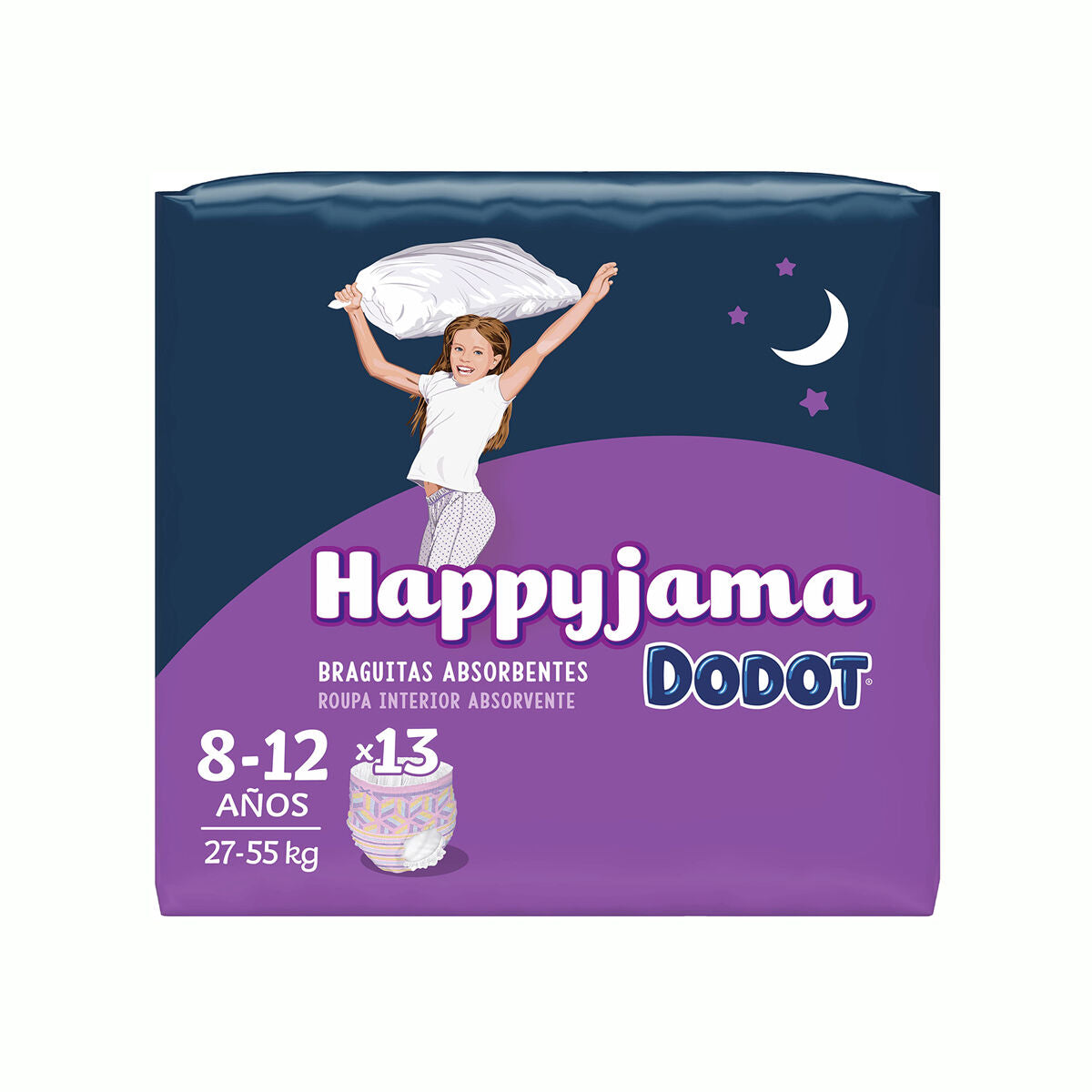 Scutece de unică folosință Dodot Happyjama 8-12 Ani Chiloțel Mărimea 8 13 Unități - Sănătate și îngrijire personală, Îngrijirea copiilor și puericultură