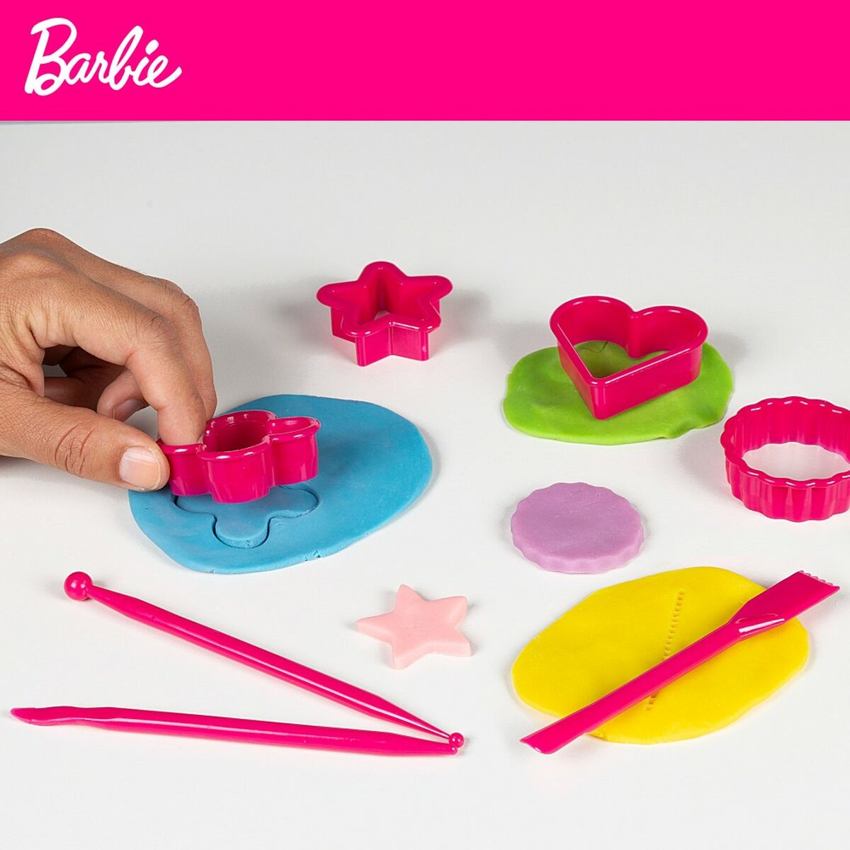 Joc Creativ de Plastilină Barbie Fashion Rucsac 14 Piese 600 g - Jucarii si jocuri, Activități creative