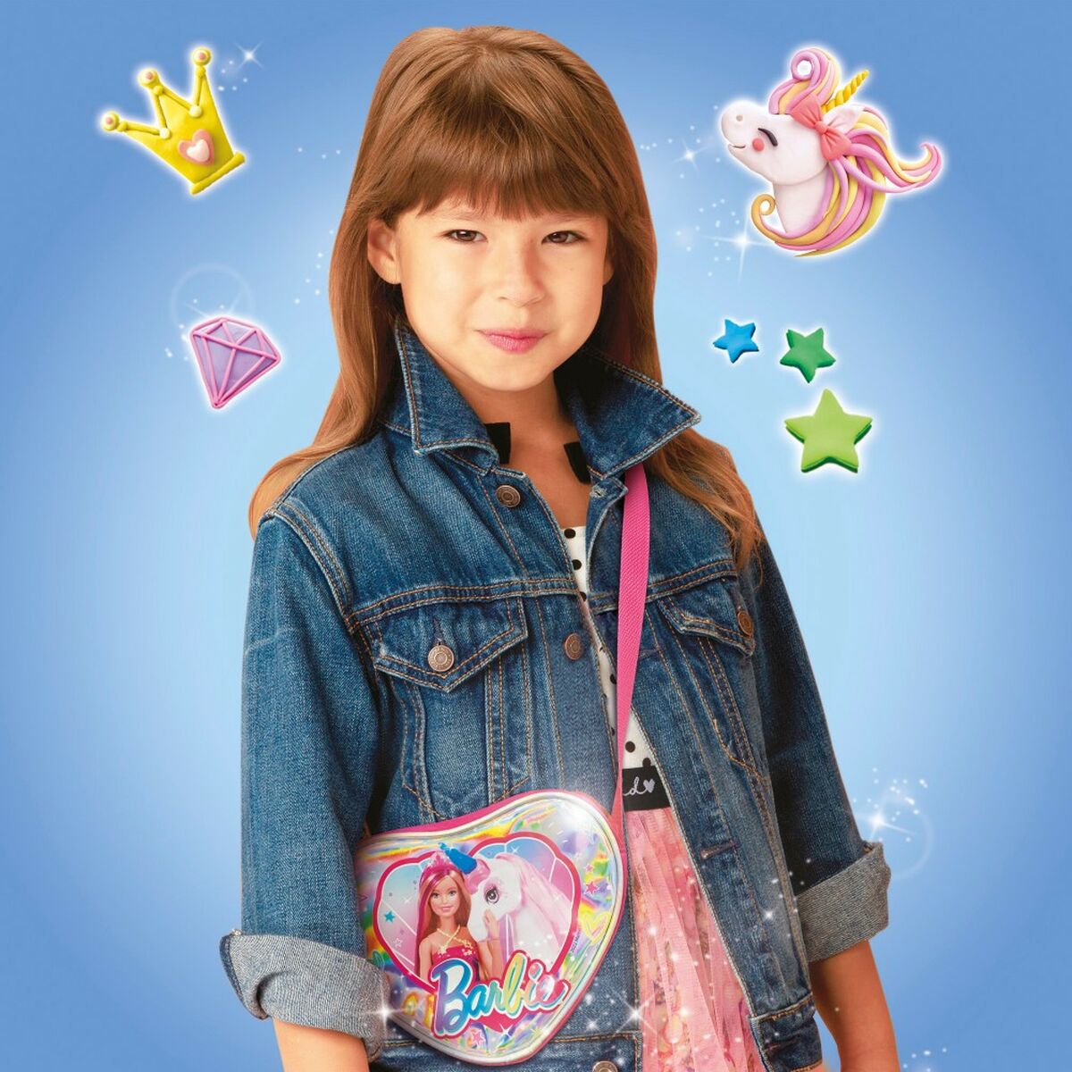 Joc Creativ de Plastilină Barbie Fashion Geantă 8 Piese 300 g - Jucarii si jocuri, Activități creative
