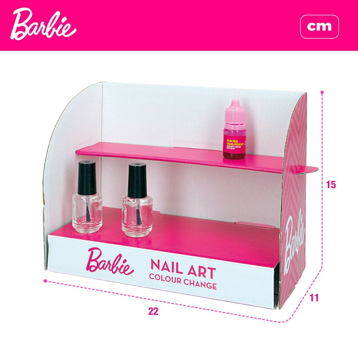 Kit to create Makeup Barbie Studio Color Change Lac de unghii 15 Piese - Jucarii si jocuri, Costume și accesorii