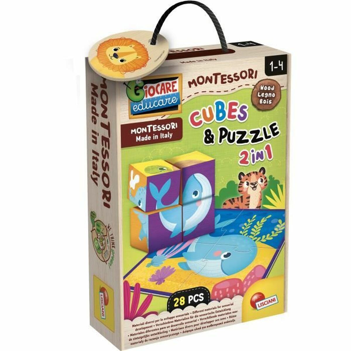 Joc Educativ Lisciani Giochi Cubes & Puzzle - Jucarii si jocuri, Jocuri și accesorii