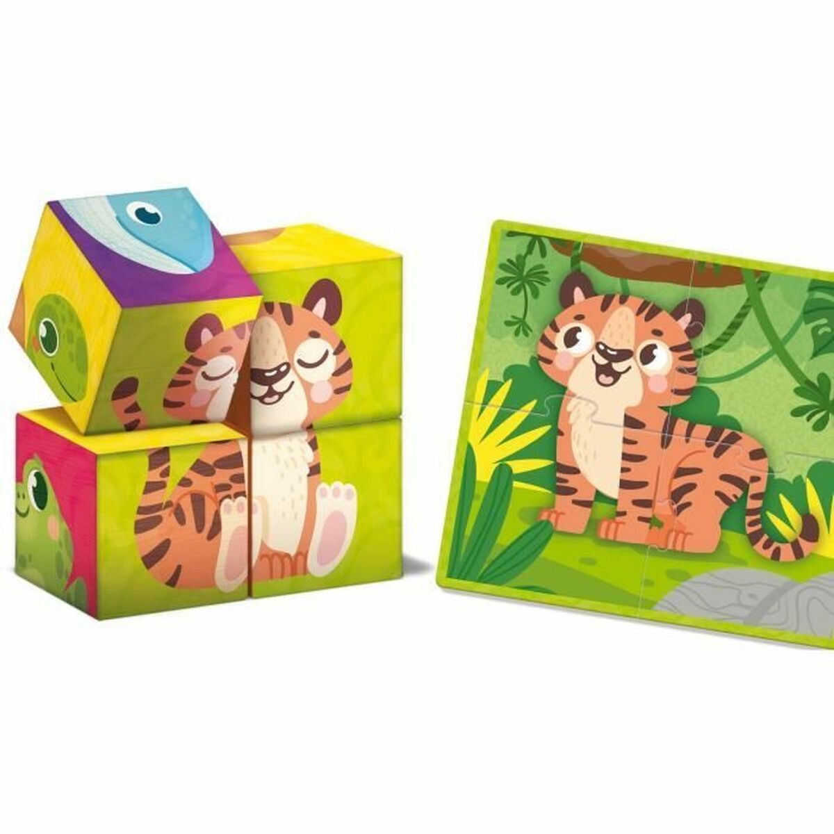 Joc Educativ Lisciani Giochi Cubes & Puzzle - Jucarii si jocuri, Jocuri și accesorii
