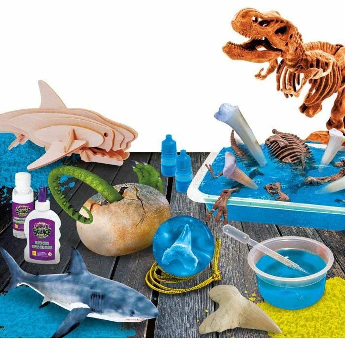 Joc de știință Lisciani Giochi STEM dinosaur construction kit (FR) - Jucarii si jocuri, Învățare și educație